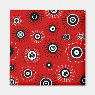 Retro Mod Starburst Magnet