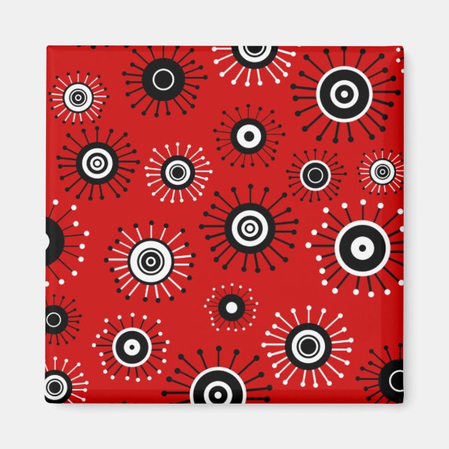 Retro Mod Starburst Magnet (Framsidan)