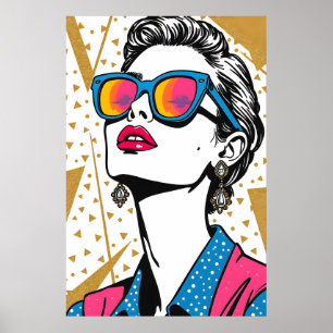 Retro Mode Pop Art - 1980:s inspirerade Poster