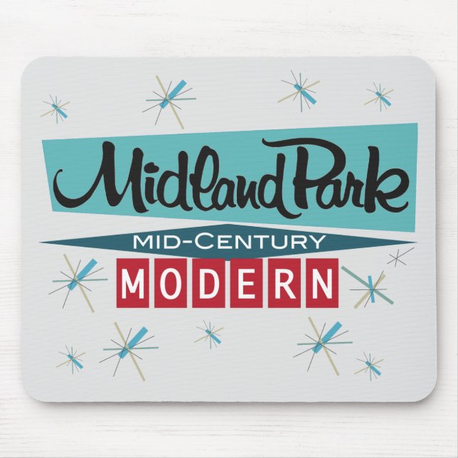 Retro Modern 1958 Mousepad Musmatta (Framsidan)