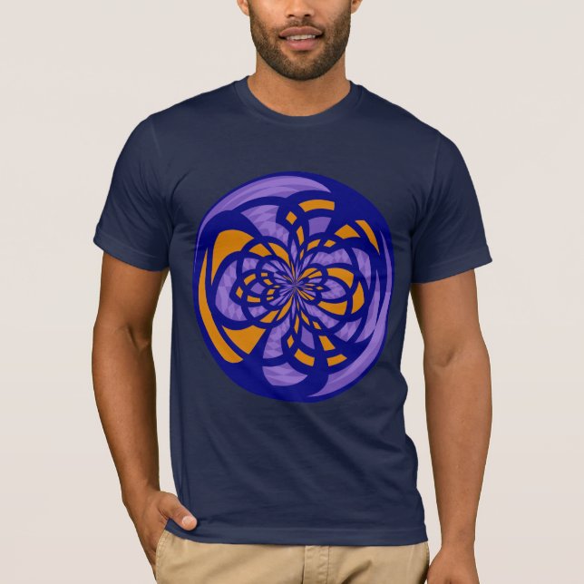 Retro modern abstrakt art 3 tee shirt (Framsida)