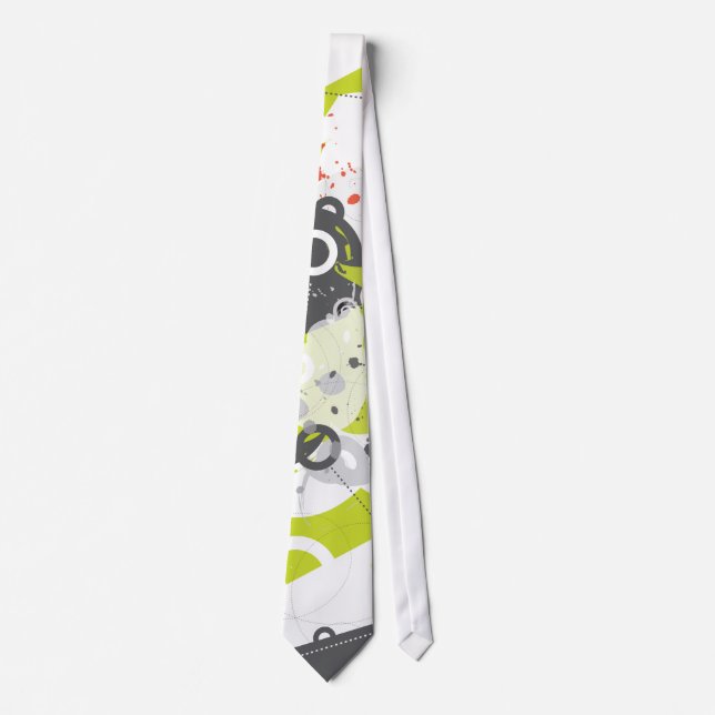 Retro modern abstrakt Tie för Gizmo Slips (Framsida)