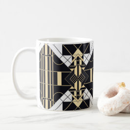 Retro Modern Art Deco Inspired Coffee Mugg