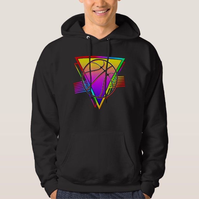 Retro Modern Basketboll Hoodie (Framsida)