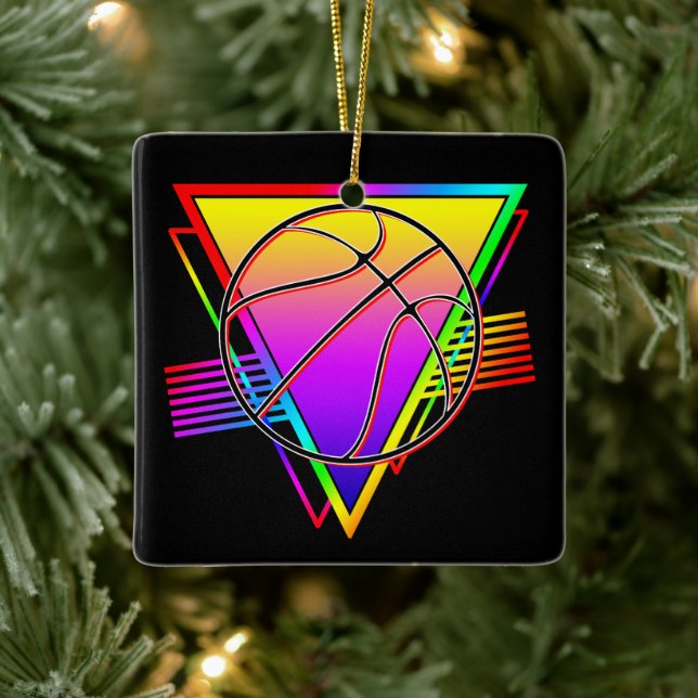 Retro Modern Basketboll Julgransprydnad Keramik (Träd)