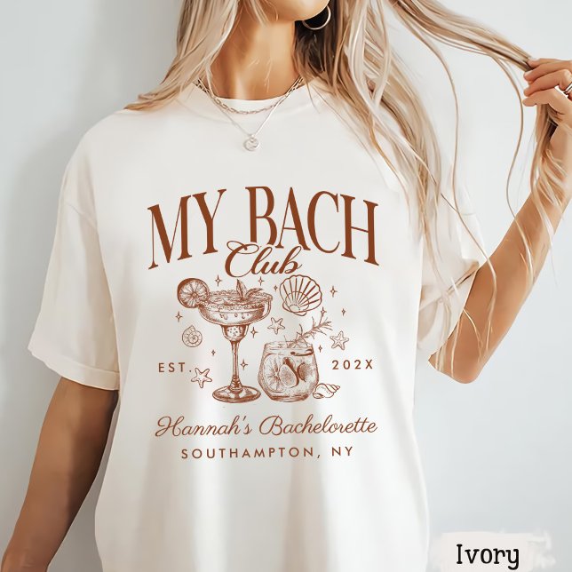 Retro Modern Blå & Brun Möhippa Helg T Shirt (Skapare uppladdad)