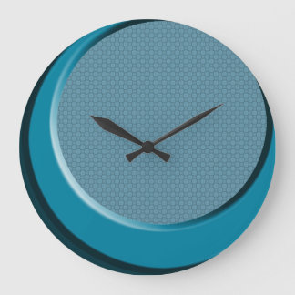 Retro Modern Blue 50's Stil-väggklocka Stor Klocka