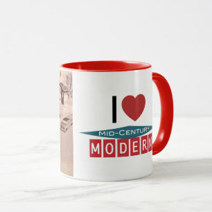 Retro modern design - jag älskar MCM den 11 uns Mugg