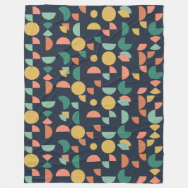 Retro Modern Elegant Geometric Tribal Fleecefilt