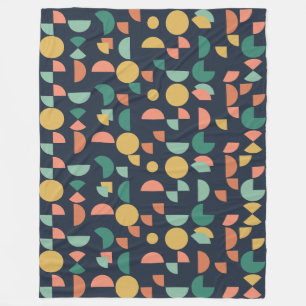 Retro Modern Elegant Geometric Tribal Fleecefilt