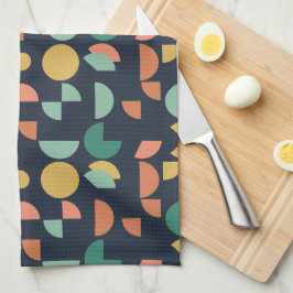 Retro Modern Elegant Geometrisk Tribal Kökshandduk