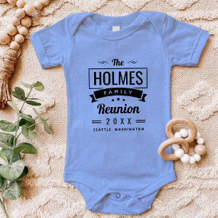 Retro Modern Familjeåterträff Logo T Shirt