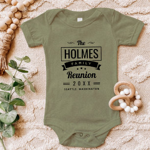 Retro Modern Familjeåterträff Logo T Shirt