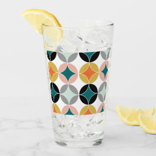Retro Modern glas för geometrisk Mönster i mitte
