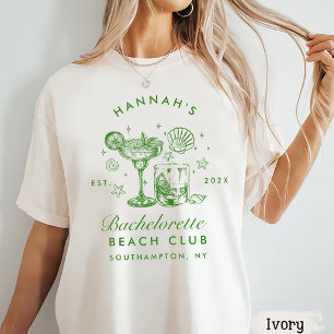 Retro Modern Gröna Och Gula Ränder Sängvätning T Shirt