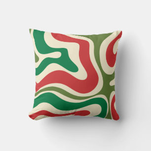 Retro Modern Liquid Swirl-Abstrakt - Jul Kudde
