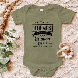 Retro Modern Logotyp för familjeåterförening T Shirt