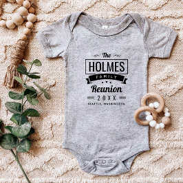 Retro Modern Logotyp för familjeåterförening T Shirt