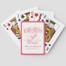 Retro Modern Margaritas och Matrimony Stripe Bach Casinokort