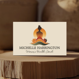 Retro Modern Meditative Grace Life Coach, Holistic Visitkort
