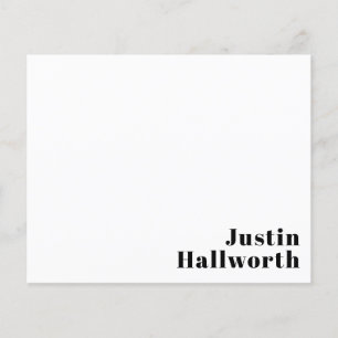 Retro Modern Minimal Namn eller Affärsmall