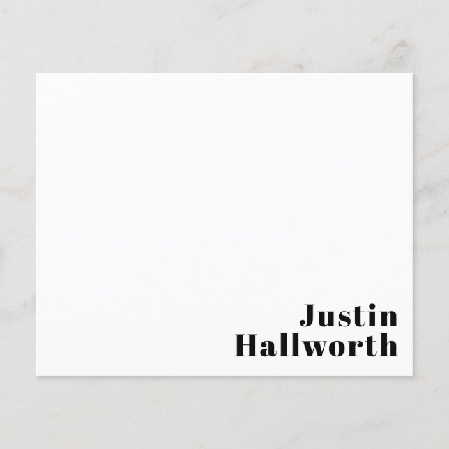 Retro Modern Minimal Namn eller Affärsmall (Framsida)