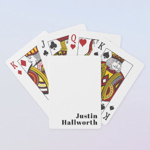 Retro Modern Minimal Namn eller Affärsmall Casinokort