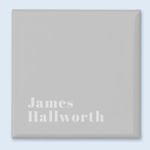 Retro Modern Minimal Namn eller Affärsmall Magnet