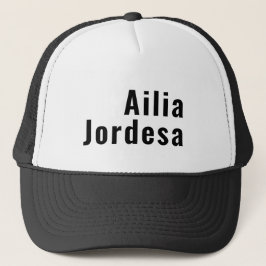 Retro Modern Minimalist Personligt Namn eller Varu Keps