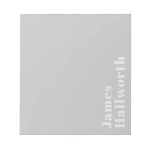 Retro Modern Minimalistiskt Namn (eller annan text Anteckningsblock