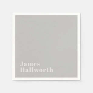 Retro Modern Minimalistiskt Namn (eller annan text Pappersservett