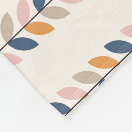 Retro Modern Mönster i mitten av århundradet Fleecefilt