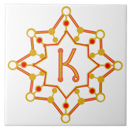 Retro Modern Personlig för modern design i mitten  Kakelplatta