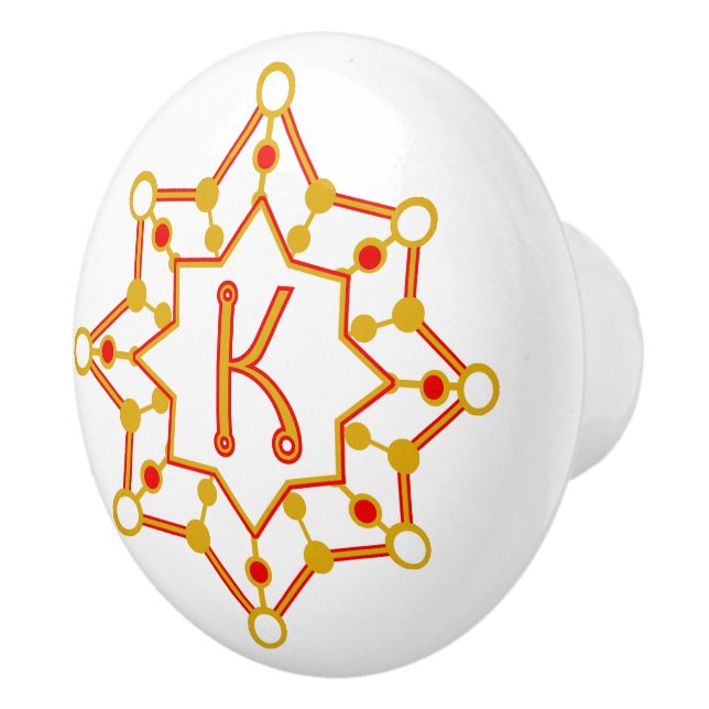 Retro Modern Personlig i mitten av århundradet - b Knopp (Höger)