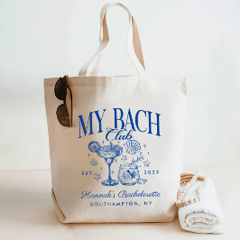 Retro Modern Pink & Blue Bachelorette Weekend Tygkasse