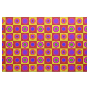 Retro Modern Polka dots cirklar Artikel 1970-talet Tyg
