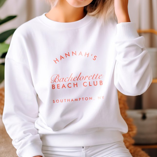 Retro Modern Red Bachelorette Party T Shirt (Retro Modern Red Bachelorette Party Sweatshirt)