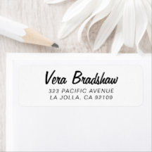 Retro Modern Returadress för enkel skriptbehandlin