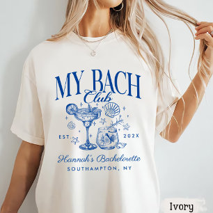 Retro Modern Rosa & Blå Sängvätning Helg T Shirt