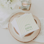 Retro Modern Sängkläder Grön & Gul Pappersservett<br><div class="desc">Ge en lekfull retro-känsla till er möhippa med Retro Modern Bachelorette gröna och gula servetter. Dessa servetter blandar nostalgi med en modern känsla och sätter en avslappnad och stilren ton för er fest. De livliga gröna och gula färgerna ger en glad och festlig atmosfär. Förstärk den avslappnade charmen på er...</div>