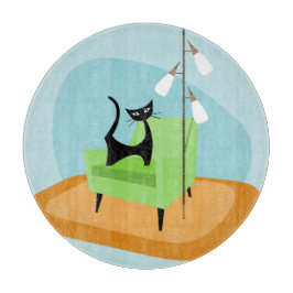 Retro Modern Stil-katt i mitten av århundradet