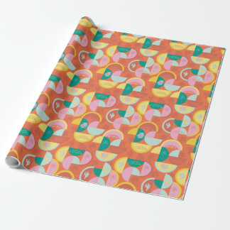 Retro Modern Sunny Handflatan Vår Presentpapper
