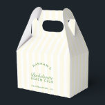 Retro Modern Vintage Grönt & Gult Bachelorette Presentaskar<br><div class="desc">Lägg till ett litet meddelande utan tidsbegränsning till din bachelorette firande med Grönten för Retro Modern Vintage & Gult Bachelorette Favor Box. I den här rutan blandas retro-tetiken utan problem med en modern vrid, med en kombination av grönt och gult. Perfekt för att presentera favoriter. Den här rutan lägger till...</div>