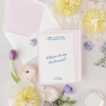 Retro Modern Vintage Rosa Bridesmaid Frieri kort