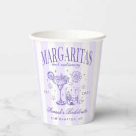Retro Moderna Margaritas och Äktenskap Randig Bach