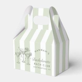 Retro Moderna Margaritas och Äktenskap Randig Bach Presentaskar