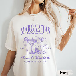 Retro Moderna Margaritas och Äktenskap Randig Bach T Shirt