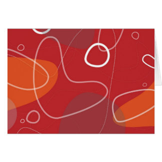 Retro-Modernt abstrakt kort