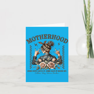 Retro moderskap Rollig mors dag Rock Mama Mamma Kort