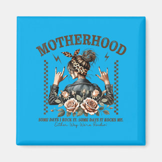 Retro moderskap Rollig mors dag Rock Mama Mamma Magnet